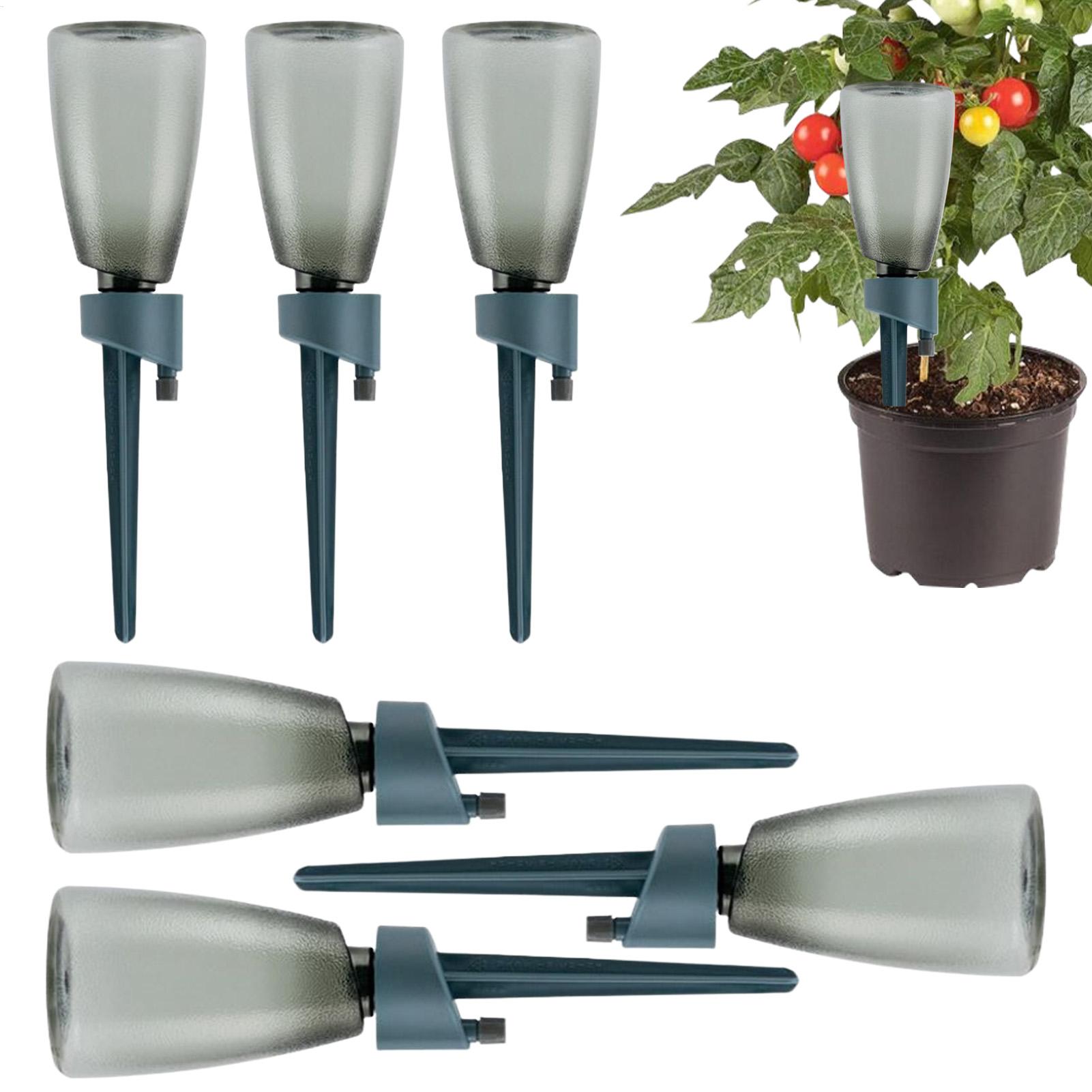 Self Watering Insert - 6個入り自動給水器 家庭用花植物自動散水装置 点滴灌漑システム ガーデニング用 長時間持続散水