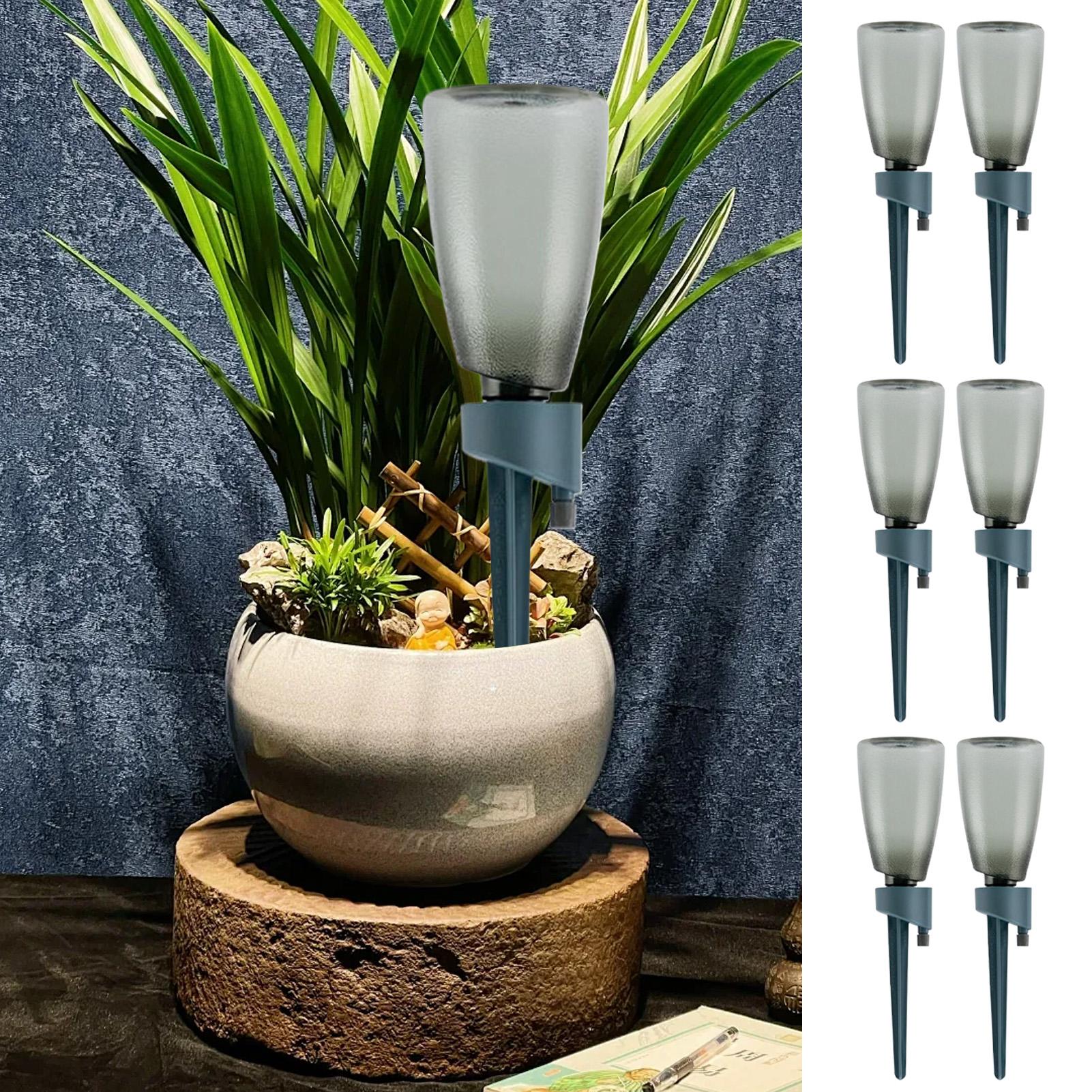 6個入り自動給水器 家庭用花植物自動散水装置 点滴灌漑システ - Self Watering Insert のレビューと価格
