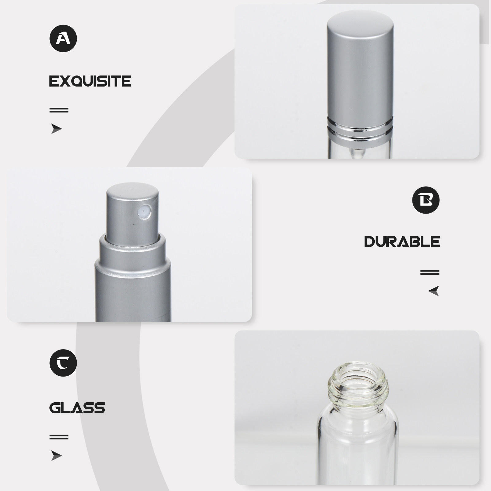 6個入りプレミアム漏れ防止ポータブル香水スプレーボトル、小型 - Misting Bottle Fine のレビューと価格