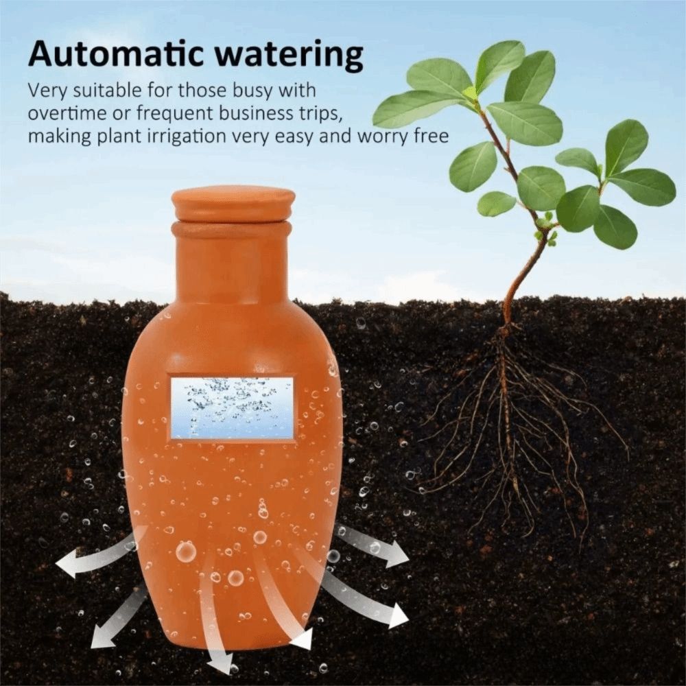 4個入りテラコッタ素材自動給水スパイク、安定供給、多用途、自 - Self Watering Insert のレビューと価格