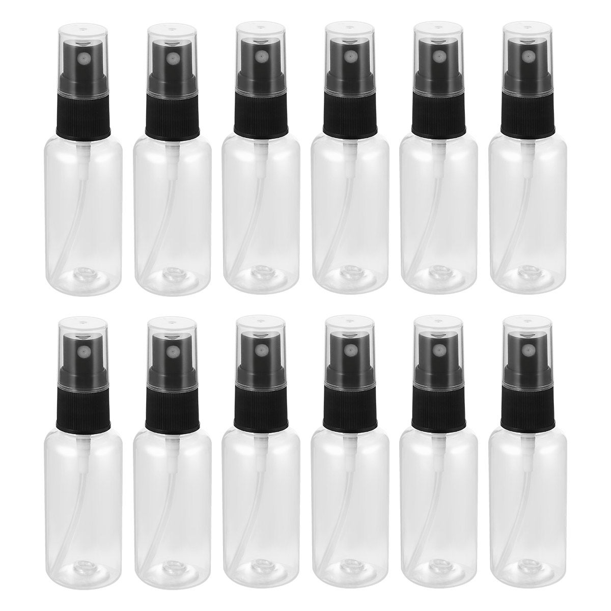 12個入り漏れ防止ポータブルスプレーボトル 透明プラスチック - Misting Bottle Fine のレビューと価格